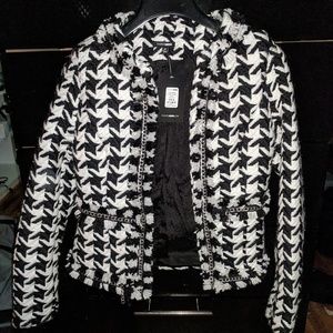 Houndstooth Chain Jacket